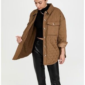 Good American Essentials Women's Quilted Sherpa Shacket